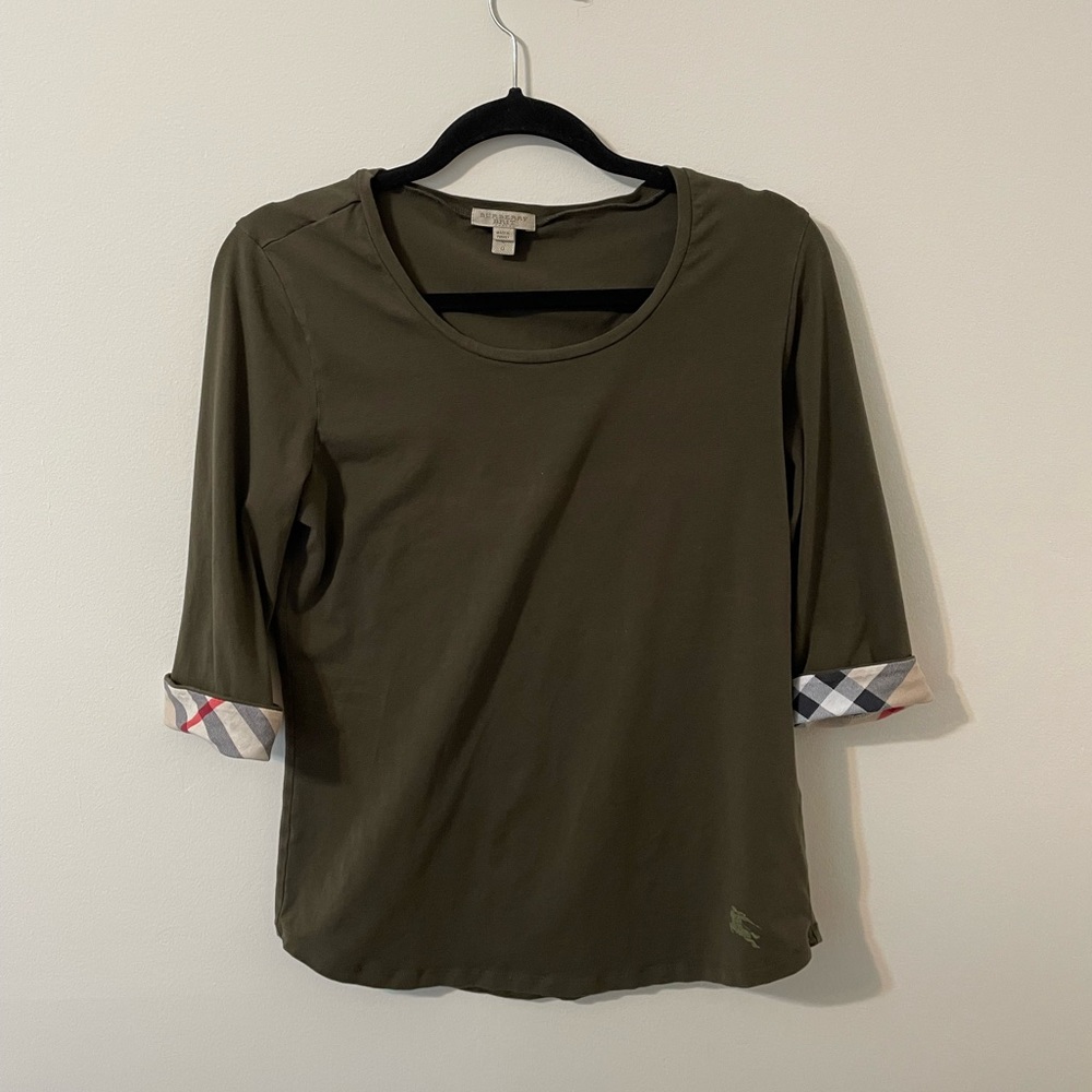 Green Burberry shirt